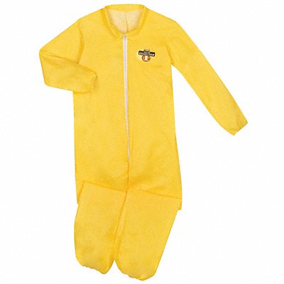 LAKELAND PBLC5417XL Collared Coverall Elastic Yellow XL