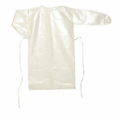 LAKELAND C44657 Chemical Resistant Apron XL 28 In W PK10