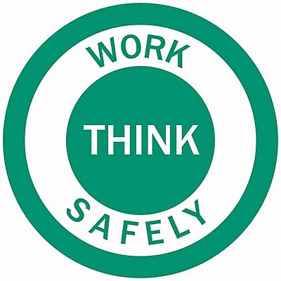 BRADY 45331 Hard Hat Emblem Label English PK4