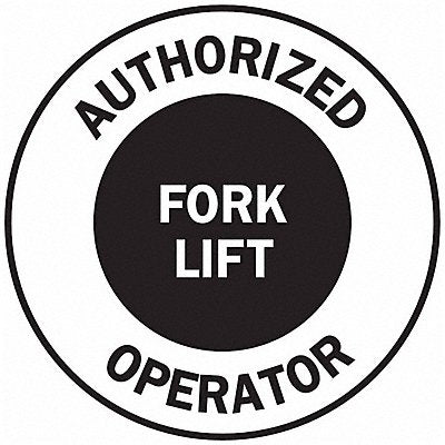 BRADY 49554 Hard Hat Emblem Label English PK4