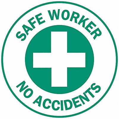 BRADY 49577 Hard Hat Emblem Label English PK4