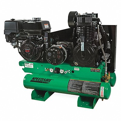 SPEEDAIRE AG2SH1308GE Stationary Air Compr/Generator 2 Stage