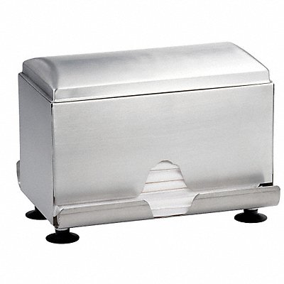GRAINGER 237 2-Sided Straw Dispenser 9 5/8in D Silver