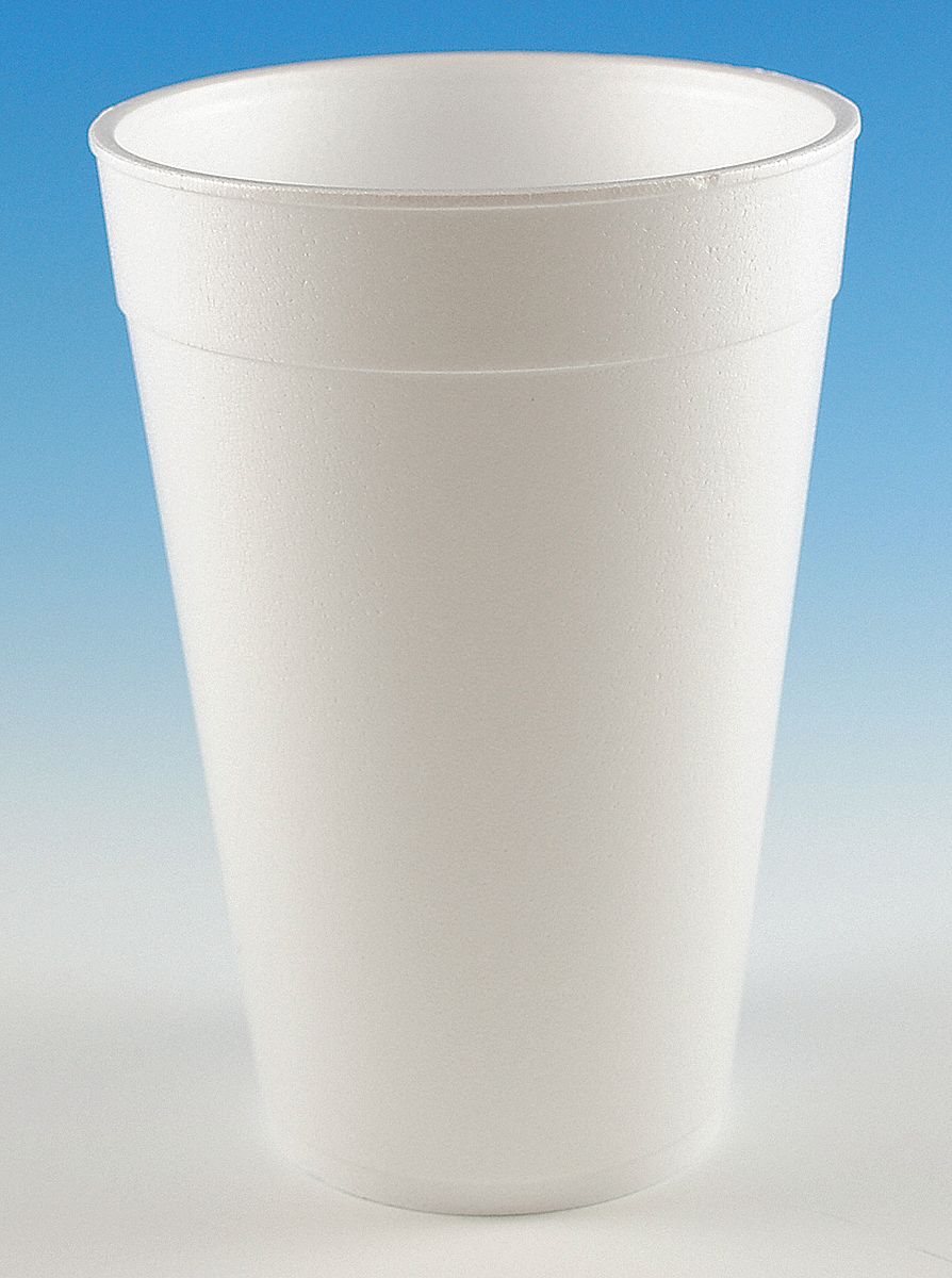 GRAINGER C3234 Disp. Cold/Hot Cup 32 oz White PK500