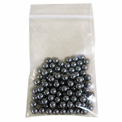GRAINGER 6GGP2 Reclosable Poly Bag Standard PK100