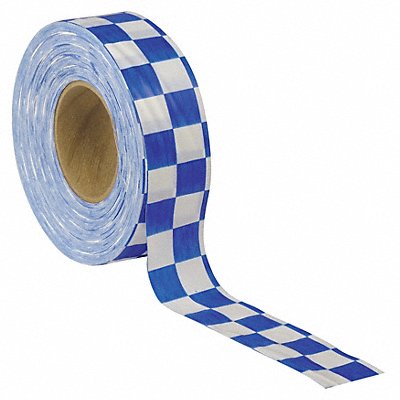 GRAINGER CKWB200 Flaging Tape Blue/White 300 ft 1 3/16 in