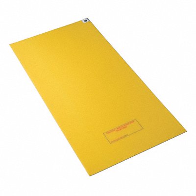 CONDOR 6GRD2 D3955 Tacky Mat Yellow 36 x 45 In PK4