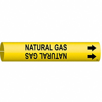 BRADY 4097A Pipe Markr Natural Gas 13/16in H 4/5in W