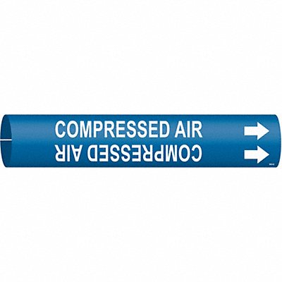 BRADY 4034B Pipe Marker Compressed Air 7/8in H 7/8in W