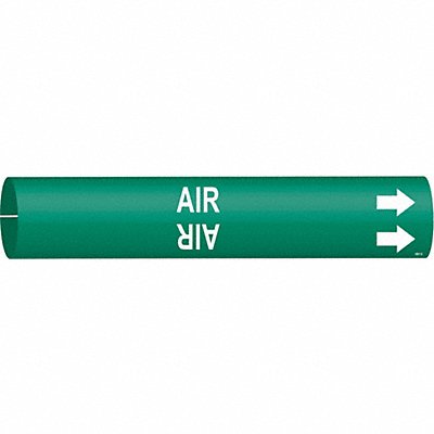 BRADY 4001C Pipe Marker Air 2 in H 2 in W