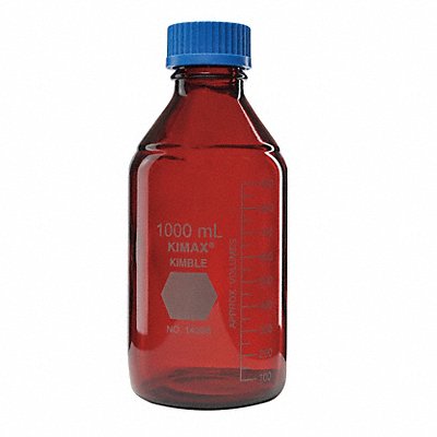 KIMBLE 143991000 Media Bottle 225 mm H 101 mm Dia