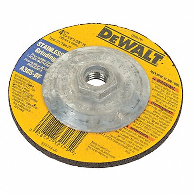 DEWALT DW8415 Depressed Grinding Wheel 5/8 -11CN Threaded Hole
