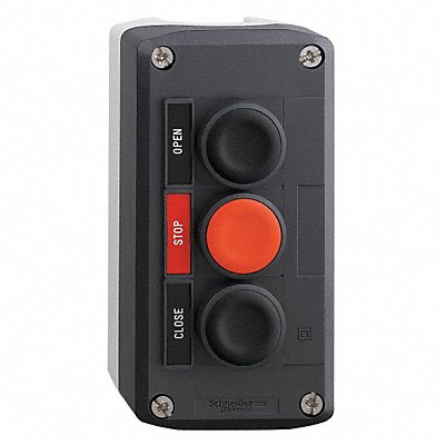 SCHNEIDER ELECTRIC XALD351H29H7 Control Station Feed-Thru 3 Buttons Grn/Rd