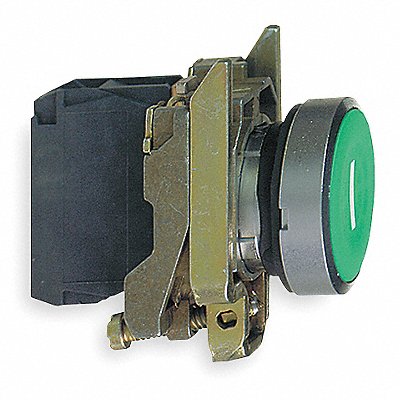 SCHNEIDER ELECTRIC XB4BA3311 H7075 Flush Push Button Operator Non Illuminated Grn 1NO