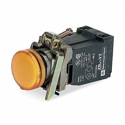 SCHNEIDER ELECTRIC XB4BV35 Pilot Light Orange 22mm Incandescent