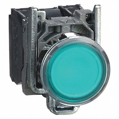 SCHNEIDER ELECTRIC XB4BW33G5 H6941 Illuminated Push Button FullVolt Green 1NO/1NC