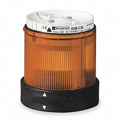 SCHNEIDER ELECTRIC XVBC4M5 Tower Light Flashing 48to240V 70mm Ambr