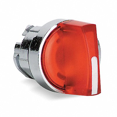 SCHNEIDER ELECTRIC ZB4BK1243 Short Hand Select Switch Illum Red 2Pos 22mm
