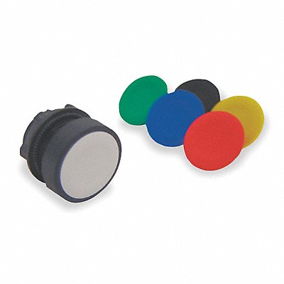 SCHNEIDER ELECTRIC ZB5AA9 Flush Push Button Blk Blu Grn Rd Wht Yellow
