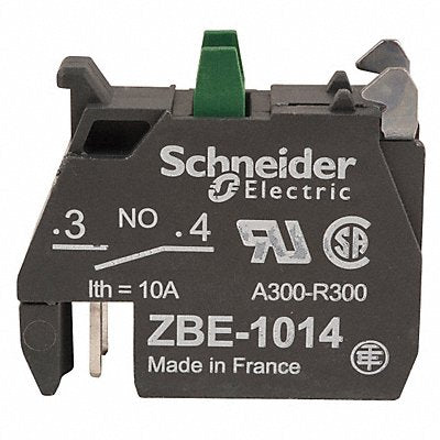SCHNEIDER ELECTRIC ZBE1014 Contact Block Black 1NO 22mm ZB4 ZB5