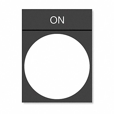 SCHNEIDER ELECTRIC ZBY2311 Legend Plate On White/Black Rectangular