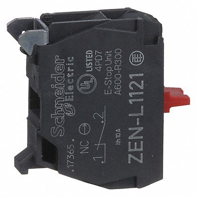 SCHNEIDER ELECTRIC ZENL1121 Contact Block Black 1NC 22 mm XA