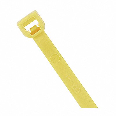 POWER FIRST 36J220 Cable Tie 7.9 in Yellow PK100