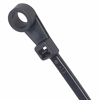 POWER FIRST 36J189 Cable Tie Mountable 6.7 in Blck PK100
