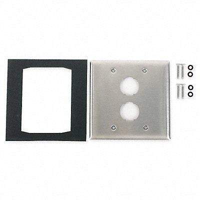 HUBBELL PREMISE WIRING HISF22 Wall Plate 2 port 2 gang