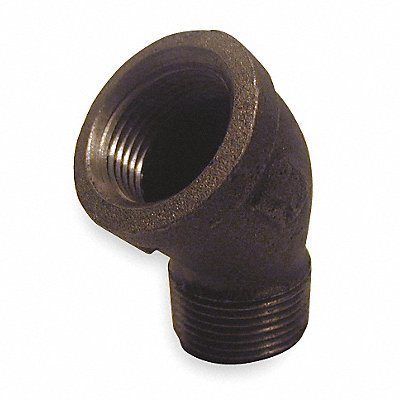 GRAINGER 6KH97 45 Street Elbow Malleable Iron 1/2 in