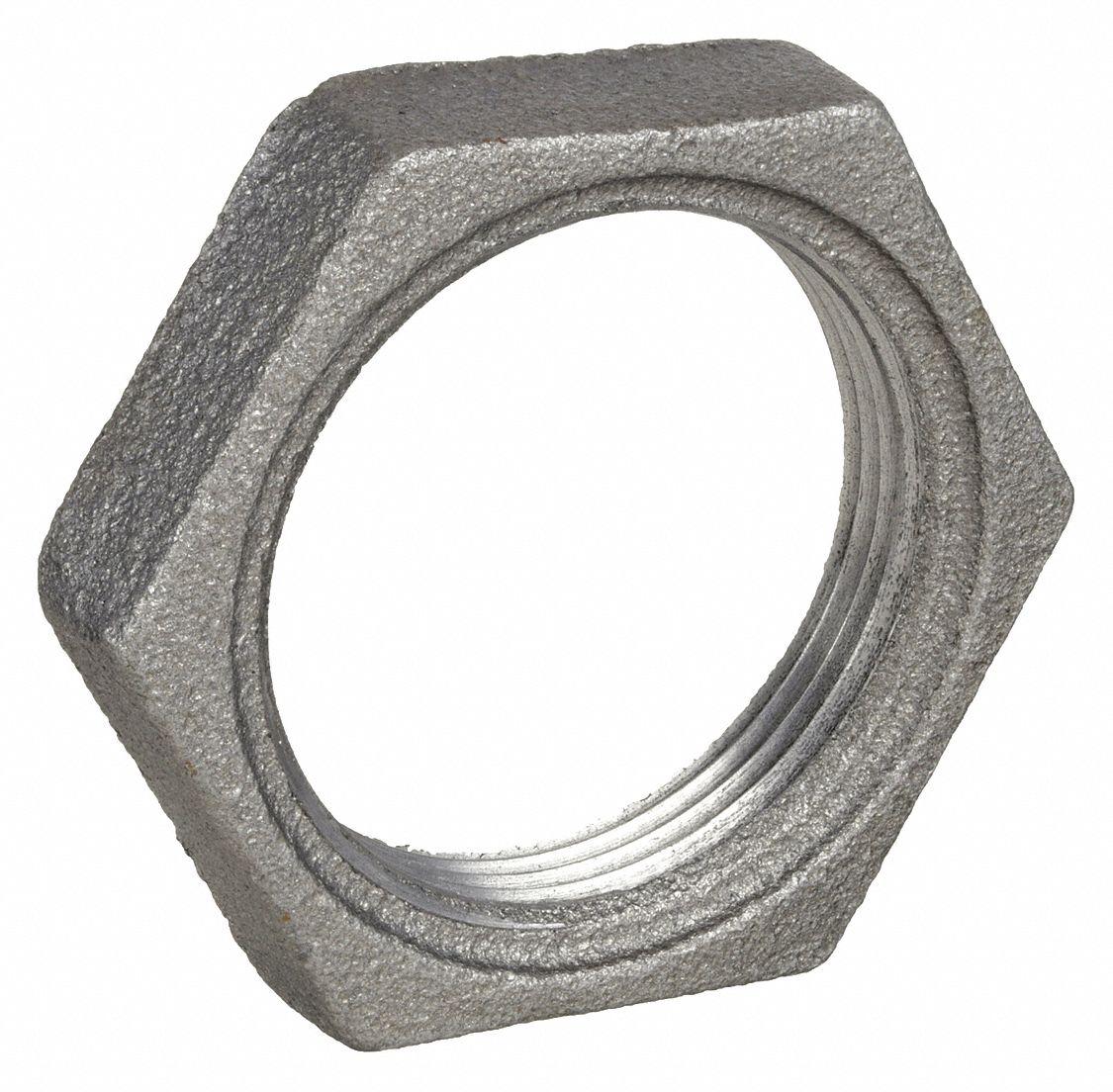 GRAINGER 520907HC Locknut Malleable Iron 1 1/2 in NPT
