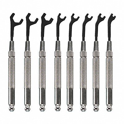 MOODY TOOL 580151 Opn End Wrench St #Pcs 8 SnglEnd