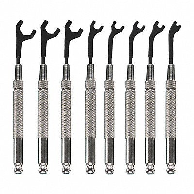 MOODY TOOL 580161 Opn End Wrench St #Pcs 8 SnglEnd