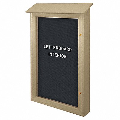 UNITED VISUAL PRODUCTS UVSD4226LBSAND Enclosed Bulletin Board Letter 42 x26