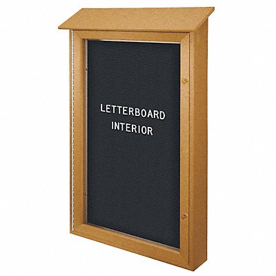 UNITED VISUAL PRODUCTS UVSD4832LBCEDAR Enclosed Bulletin Board Letter 36 x72