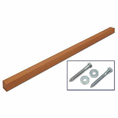 UNITED VISUAL PRODUCTS UVMCSPCEDAR Sign Post Brown Plastic 8 ft L
