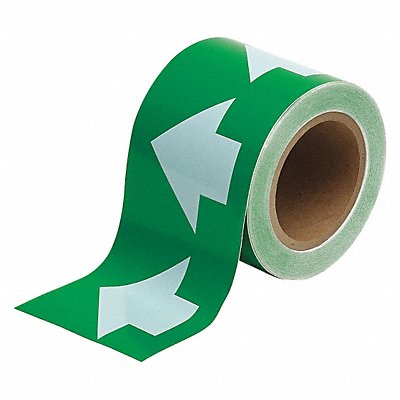 BRADY 91290 D3614 Pipe Marking Tape Grn 4in W 90ft Roll L