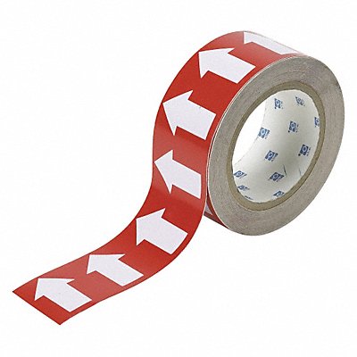 BRADY 91422 D3613 Pipe Marking Tape Red 2in W 90ft Roll L