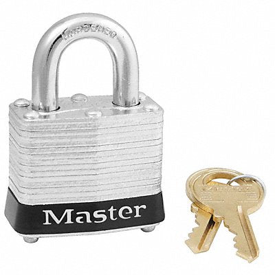 MASTER LOCK 3KAS12BLK Lockout Padlock KA Black 1-1/4 H PK12