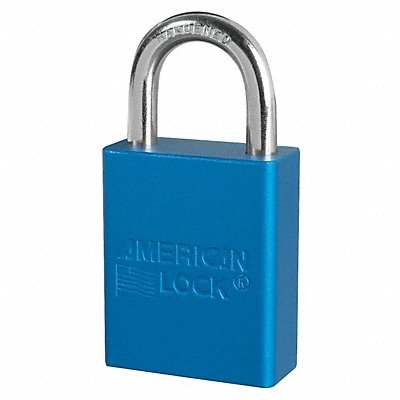 AMERICAN LOCK A1105KAS6BLU Lockout Padlock KA Blue 1-7/8 H PK6