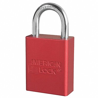 AMERICAN LOCK A1105KAS3RED D5334 Lockout Padlock KA Red 1-7/8 H PK3