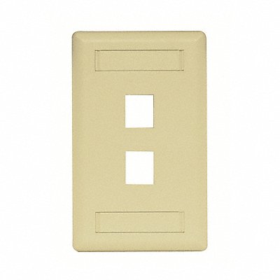 HUBBELL PREMISE WIRING IFP12EI Wall Plate 2 Port