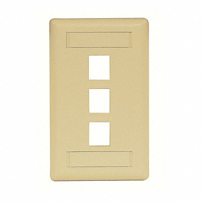 HUBBELL PREMISE WIRING IFP13EI Wall Plate 3 Port