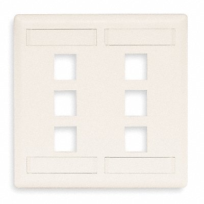 HUBBELL PREMISE WIRING IFP26W Wall Plate 2 Gang