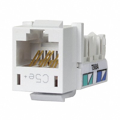 HUBBELL PREMISE WIRING HXJ5EW Jack White Cat5e Rj45