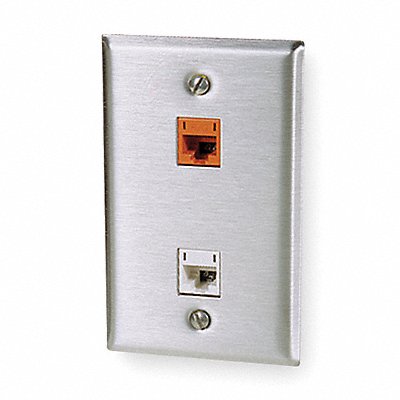 HUBBELL PREMISE WIRING SSF12 Faceplate 2 Port