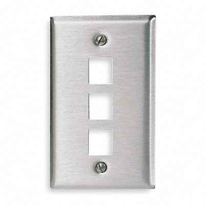 HUBBELL PREMISE WIRING SSF13 Wall Plate 3 Port