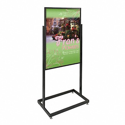 GRAINGER UVE52436black Sign Holder Pedestal 24x36 Aluminium Black