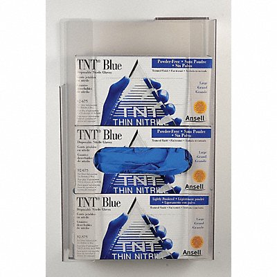 ZING 7222 Universal Glove Dispenser PETG Clr 3 Box