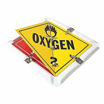 BRADY 63200 DOT Container Placard 13-5/8 Label W
